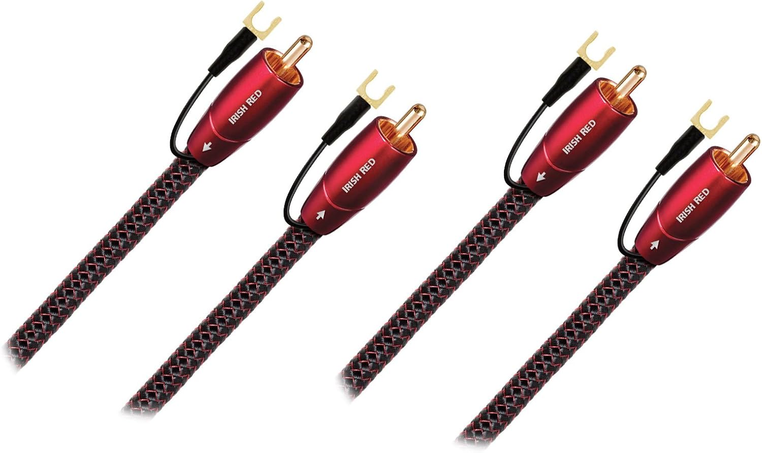 AudioQuest Irish Red RCA Male to RCA Male Subwoofer Cable - 6.56 ft. (2m): Electronics