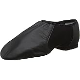 Bloch Women's Neo-Flex Slip-On Leather Jazz Shoes Neoprene Slip-On Split Sole with EVA Forefoot and Heel Pads, High Durability, Superior Fit, Flexibility, Step Dancing