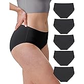 Neione Women's Cotton Underwear No Show Hipster Panties with Seamless Look No Panty Lines