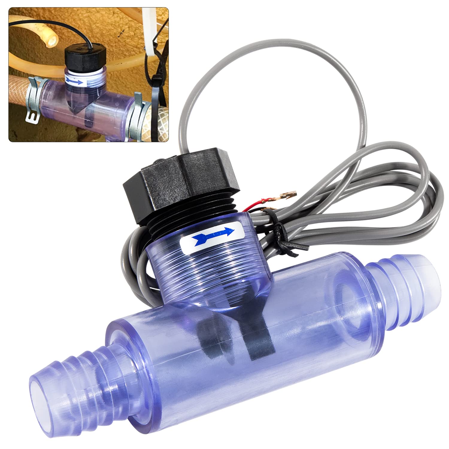 Photo 1 of 6560-857 Flow Switch Replacement Part Kit for Sundance Spas Heater with Transparent Tee Fitting, Complete Assembly Flow Switch Replaces
