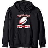 England Rugby Red Pride Roses Zip Hoodie
