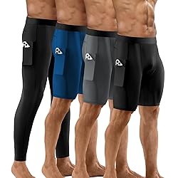Niksa 2/4/5 Pack Compression Shorts Men, Spandex
