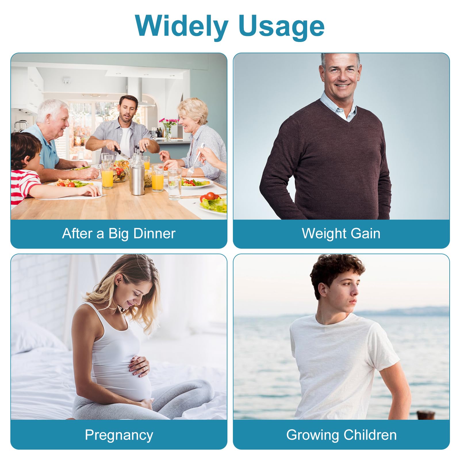 KUNTAERY 8PCS Button Extenders for Jeans, Pants Waistband Expanders, Instant Waist Extender Buttons for Women and Men, No Sew Jeans Waist Extension 1-1.4 Inches