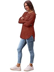 Saloogoe Long Sleeve Shirts for Women Fall Outfits
