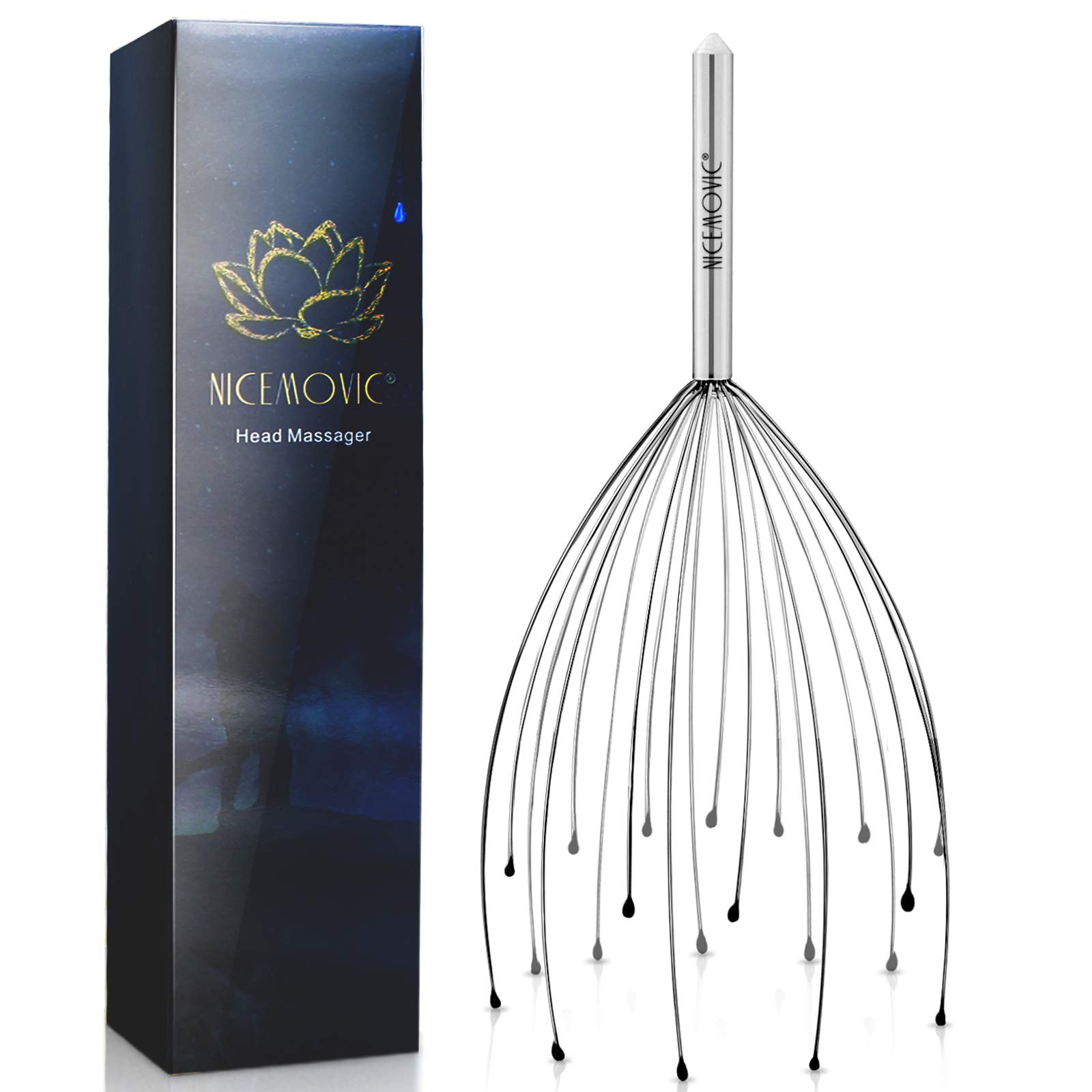 NICEMOVIC-Masajeador-de-cabeza-con-20-dedos-de-masaje-Manual-Masaje-y-relajacion-circulacion-arana-para-el-cabello