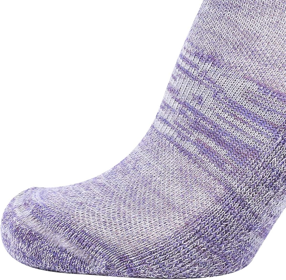 EnerWear 4 Pack Women's Merino Wool Outdoor Hiking Trail Crew Sock (US Shoe Size 4-10, Light Grey/Blue/Multi): Clothing