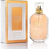 Intense Vanille for Women - Oriental Gourmand Fragrance - Top Notes of Vanilla Orchid & Jasmine Mix with Tonka Bean & Brown Sugar - Base Scents of Amber, Musk, Patchouli & Amberwood, Women Parfume