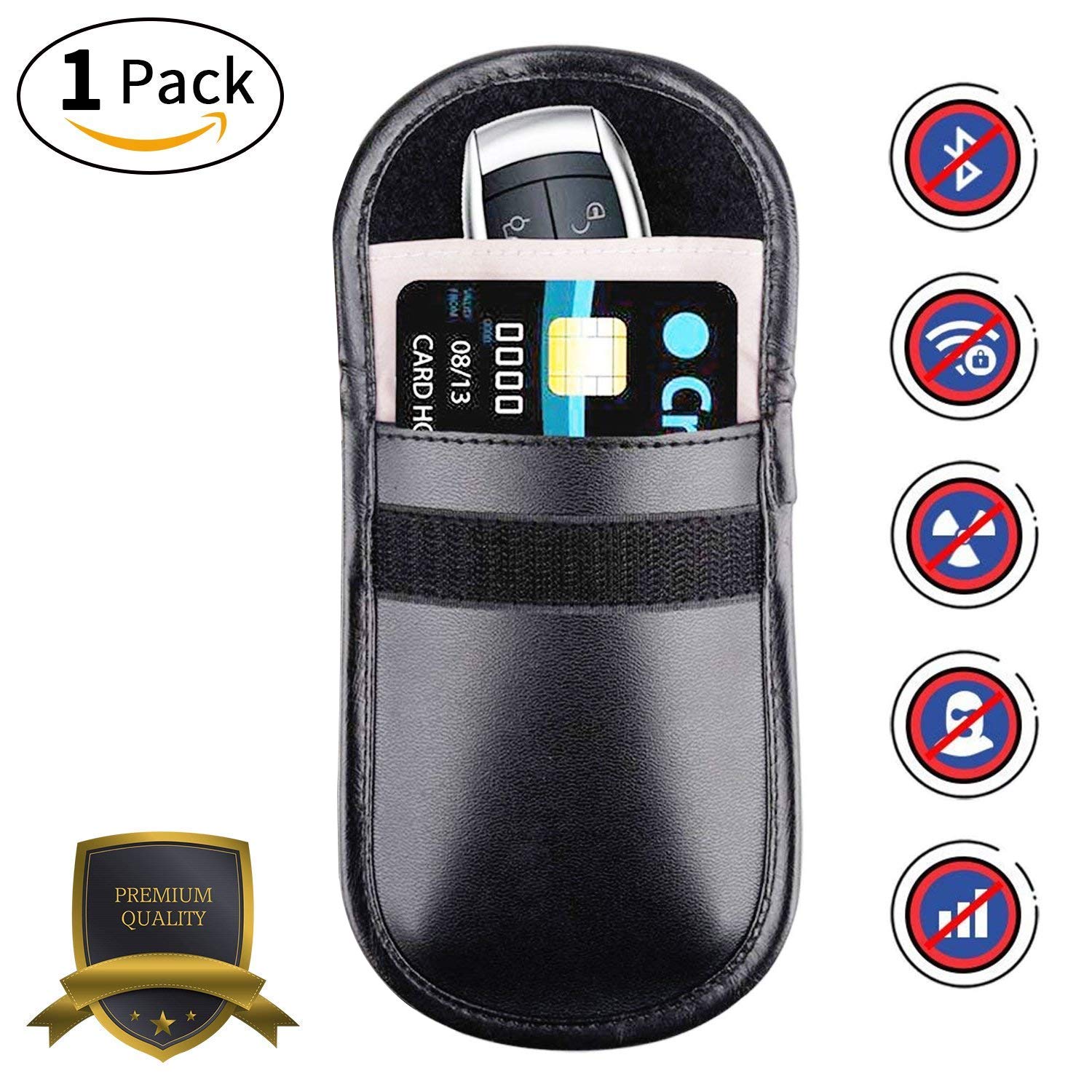 HAODELE Car Key Signal Blocker Case Entry Fob Guard Blocking Pouch Bag Defend WIFI/GSM/LTE/NFC
