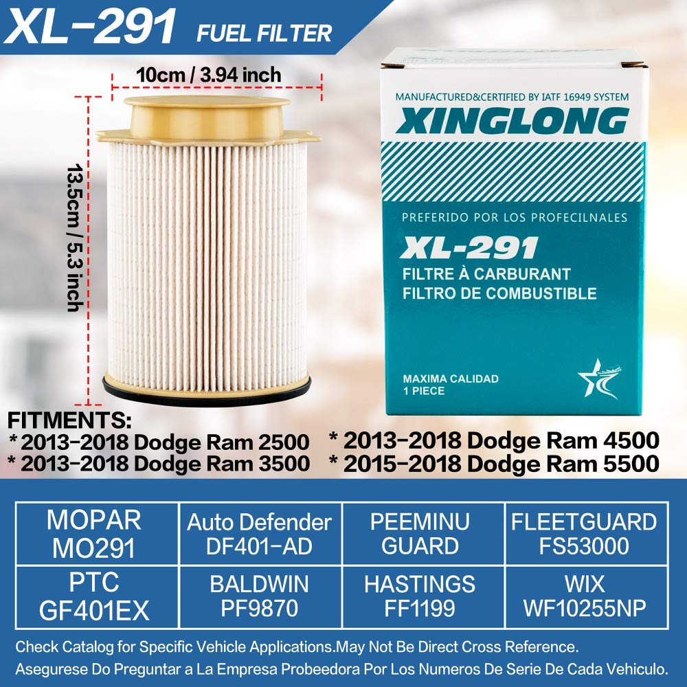 Fuel Filter 6.7 Cummins Diesel Water Separator Set For 20132018