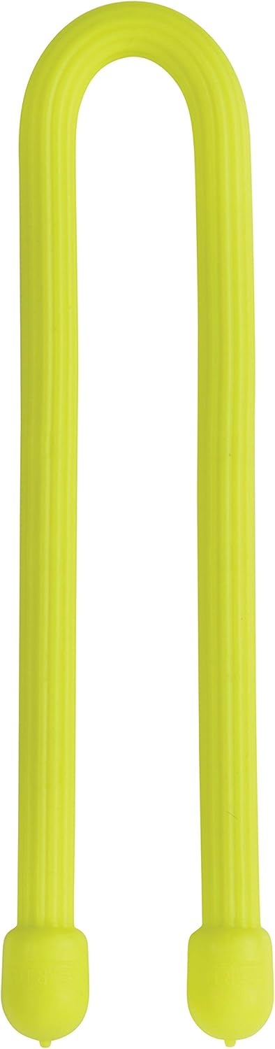 Nite Ize Original Gear Tie, Reusable Rubber Twist Tie, Made in The USA, 6-Inch, Neon Yellow, 2 Pack, 6 inch - Image 3