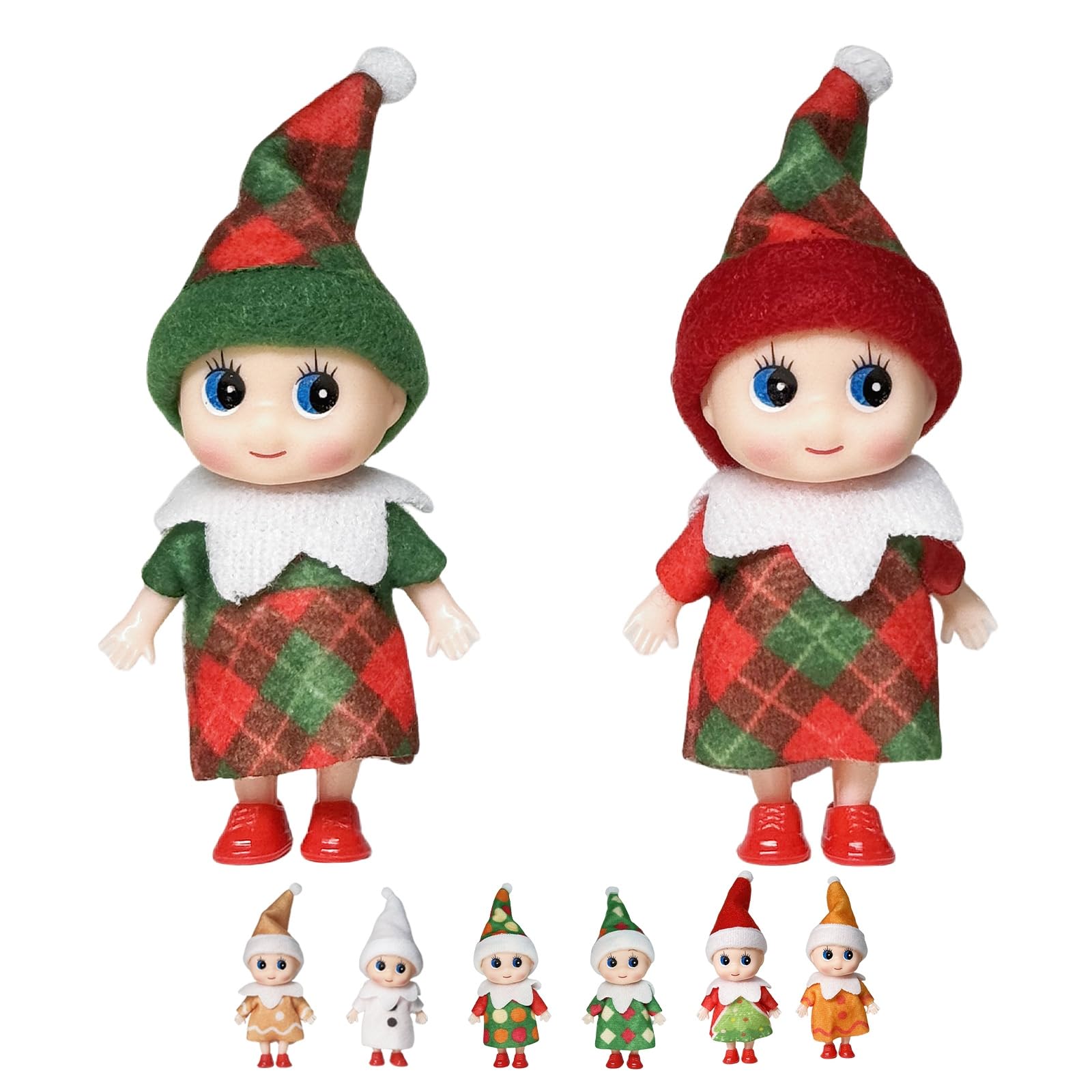 Mini Elf Baby Elf Doll for Christmas Decor, Tiny Elf Doll for Kids, Xmas Gift, Advent Calendar, Stocking Stuffers — image 1