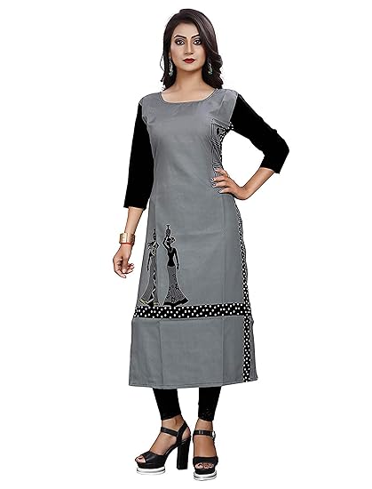 Women's Crepe Straight Kurta