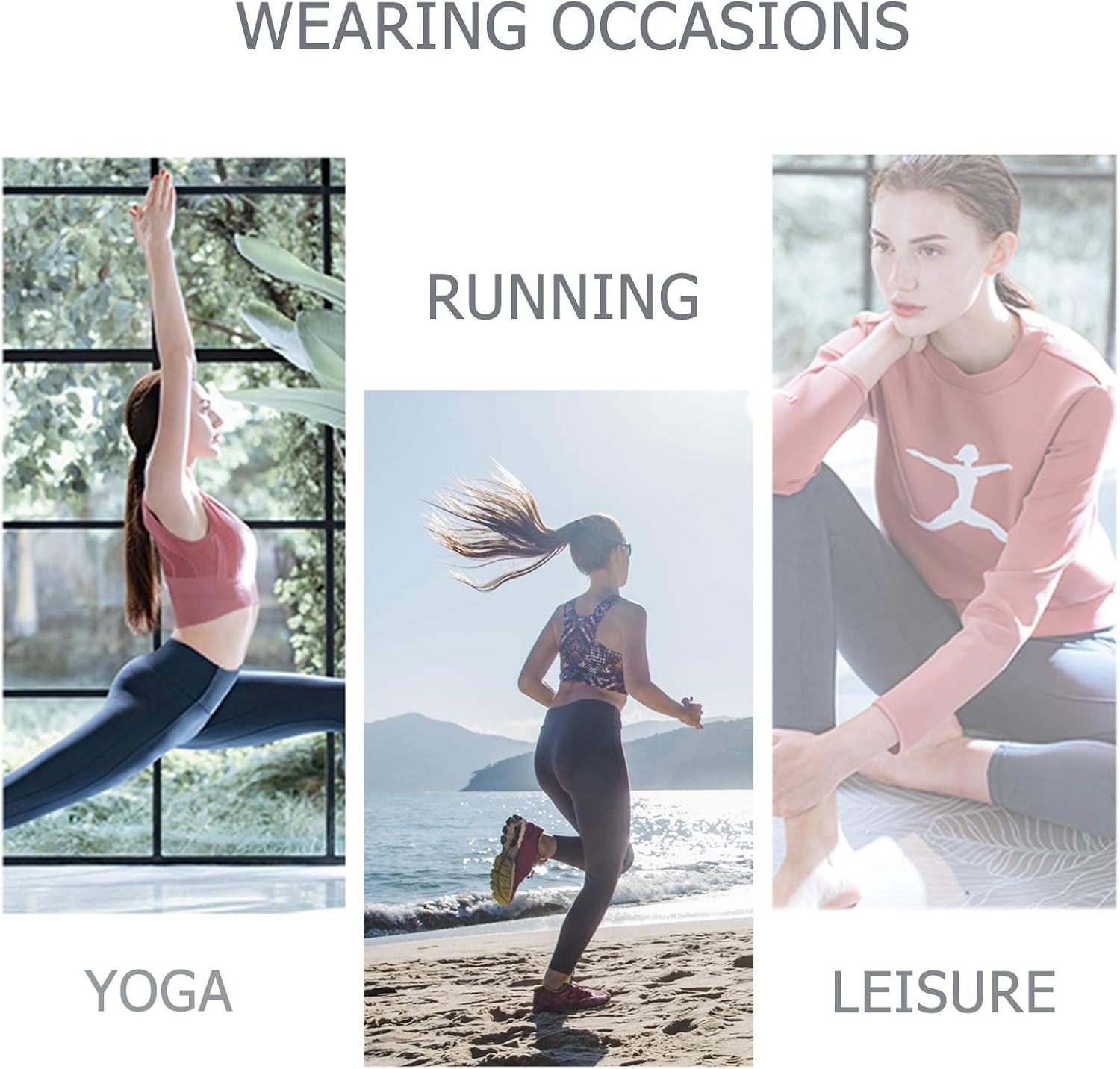 HIGHDAYS High Waisted Leggings for Women - Tummy Control 4 Way Stretch Pants for Athletic Workout Yoga: Clothing