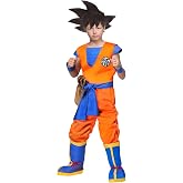 Dragon Ball Z Goku Costume for Boy's, Kid's Anime Goku Halloween Costume, Dragon Ball Z Outfit