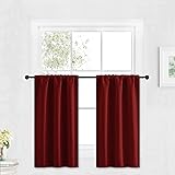 RYB HOME Small Window Curtains - Room Darkening