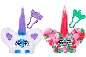 Furby Furblets 2 Pack of Holiday Mini Friends Pep-Mint & SNO-Flay, Electronic Plush Toys for Girls & Boys 6+, Multicolor (Ama
