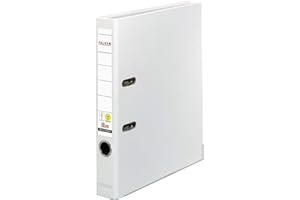 Original Falken PP-Color Plastic Files. Made in Germany. 5 cm Narrow DIN A4 White Ring Binder Vegan File Folder Letter Folder Office Folder Plastic Folder Slotted Folder