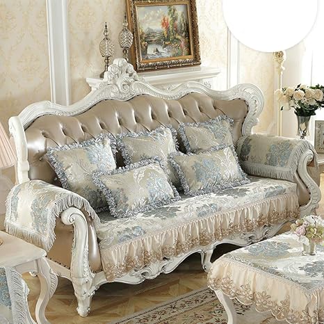 Amazon Com Over Pk Vintage Lace Suede Couch Cover European Style