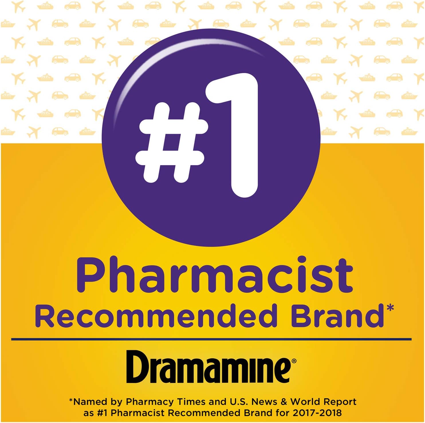 Dramamine All Day Less Drowsy Motion Sickness Relief, 8 Tablets: Health & Personal Care