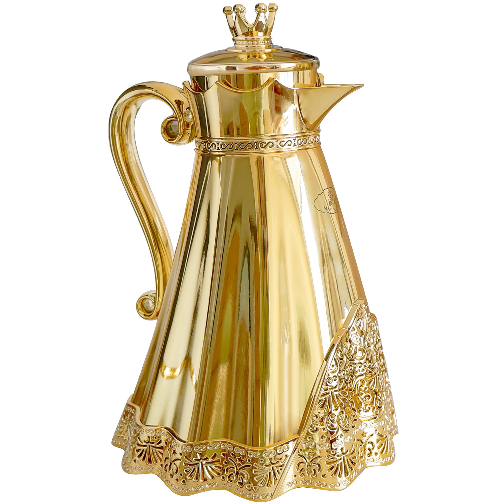 Luxury Arabic Turkish Style Insulated Coffee Carafe,34oz,Tea Flask