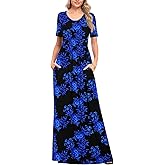 Linkily Maxi Dress Casual Long Dresses with Pockets S-2XL