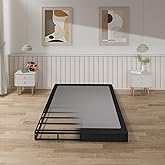 Tyndall 5 Inch Box Spring for Queen Bed, Heavy Duty Metal Queen Mattress Foundation with Fabric Cover, Low Profile Bed Base, Non-Slip, Noise-Free, Easy Assembly
