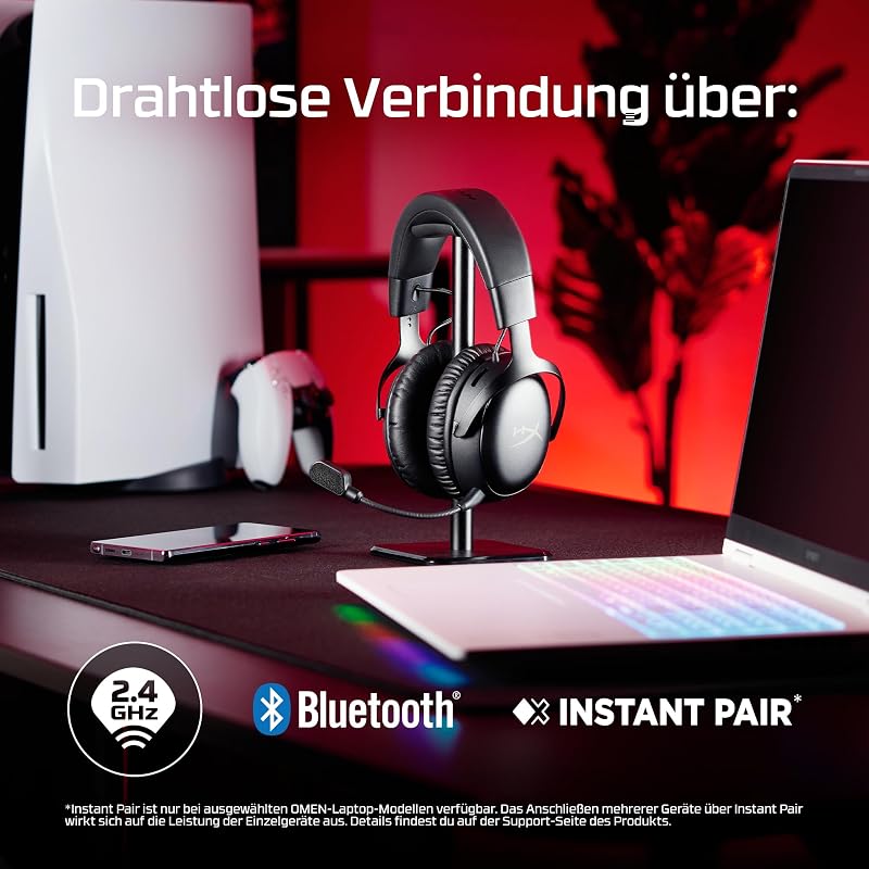 Cloud III S Wireless Gaming Headset mit bis zu 120 Std. Akkulaufzeit