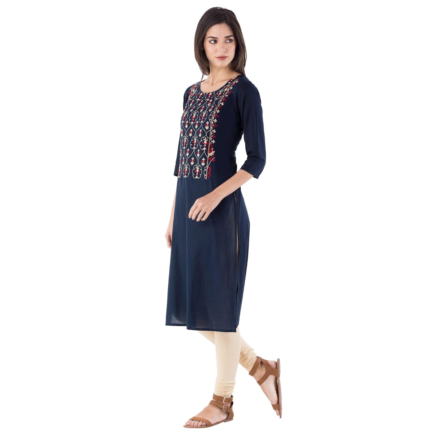 m&d women's cotton kurti