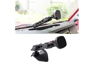 West-xingzhe Magnetic Car Phone Holder Mount Dash Phone Mount Car Accessories for 2018-2023 Jeep Wrangler Jl 2/4 Door 4XE Gladiator JT 360° Adjustable Cell Phone Car Mount,Black