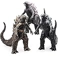 JAYKENIXO 3 PCS Big Dragon Figures King of The Monsters - Dragon Figures Kings of The Monsters - 10" & 14" Head-to-Tail, Large Movable Joints Action Movie Series Soft Vinyl