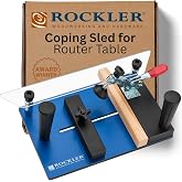 Rockler Rail Sled for Router Table w/Toggle Clamp, Fits Most Routers | Router Rail Sled &ndash; Stable Routing Support &ndash; Router Sled &ndash; Toggle Clamp Included &ndash; Fits Most Routers