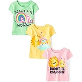 The Children's Place Baby-Girls and Toddler Unicorns,Butterflies,Trends Short Sleeve Graphic T-Shirts,3 Pack