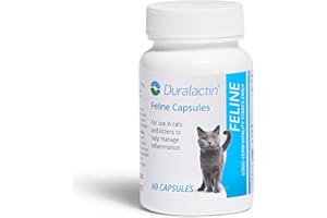 PRN Pharmacal Duralactin Feline - Joint Health Supplement for Cats & Kittens Supports Chronic Soreness, Joint Health & Overall Wellness - Gelatin Capsules Containing Dried Milk Protein - 60 Capsules