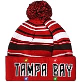 Vintage Classic Skull Cap Beanie with LED Hat Cuffed Winter Hat Knit Comes Gifts for Men Women Fans