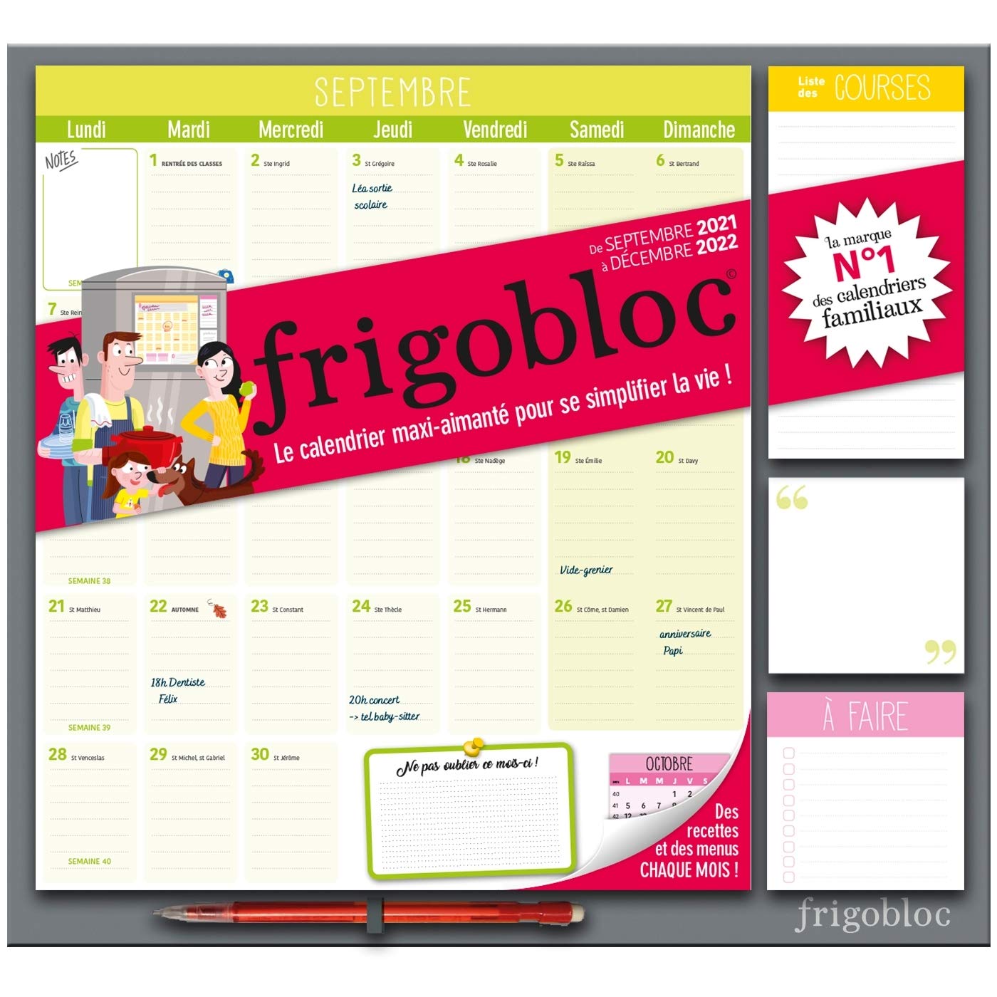 New Trier Calendar 2022 Frigobloc Mensuel 2022 - Calendrier D'organisation Familiale Par Mois (De  Sept. 2021 À Déc. 2022): Amazon.co.uk: Play Bac: 9782809675153: Books