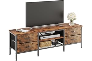 CAIYUN TV Stand with Storage, TV Table 63 Inch with Drawers for 65 70 Inch TVs, TVs Console Table for Living Room, Bedroom(Br