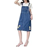 Tozamil Womens Denim Overalls Dress Casual Summer Lightweight Romper Adjustable Strap Short Jeans with Pockets