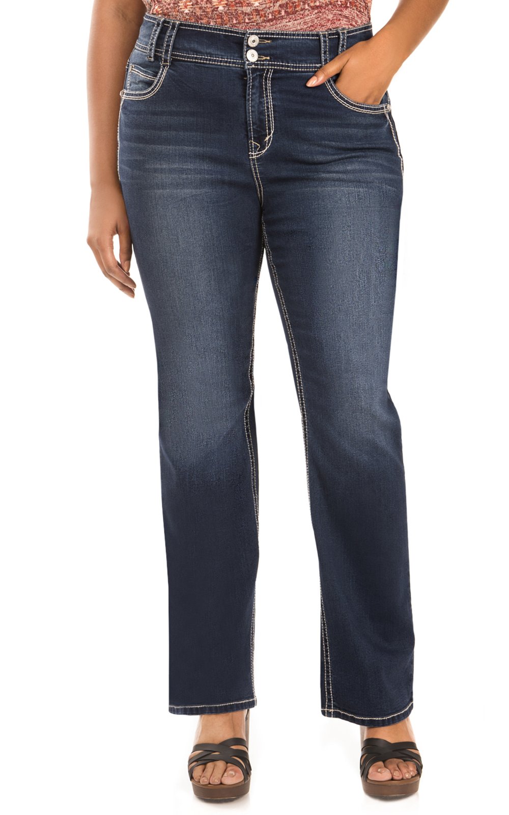 wallflower curvy bootcut jeans