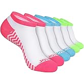 JOYNÉE Womens 6 Pack Athletic Ankle Performance Socks Comfort Cushion Low Cut Running Socks