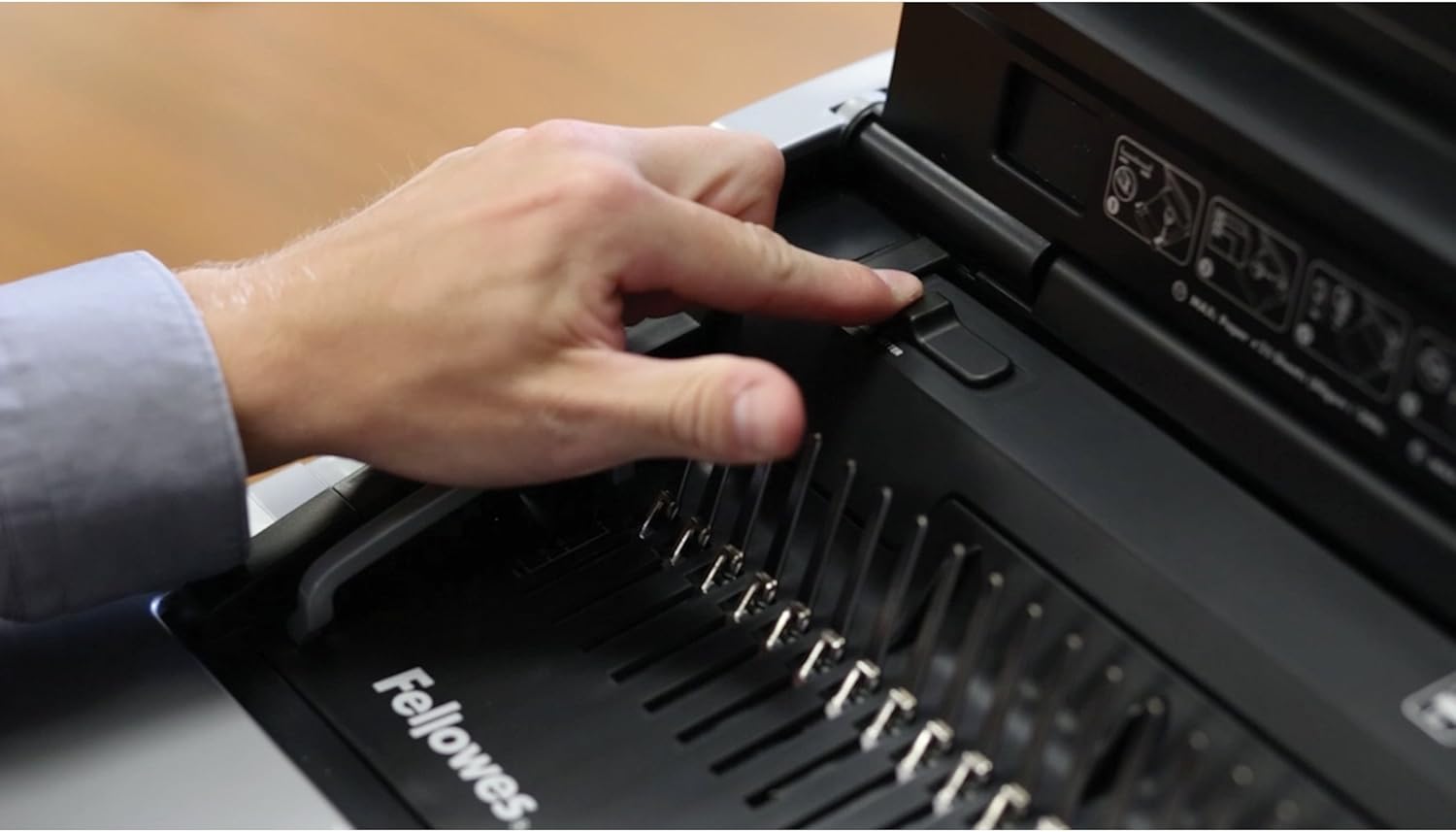 Fellowes 5218301 Galaxy 500 Electric Comb Binding System, 500 Sheets, 19 5/8x17 3/4x6 1/2, Gray : Office Products