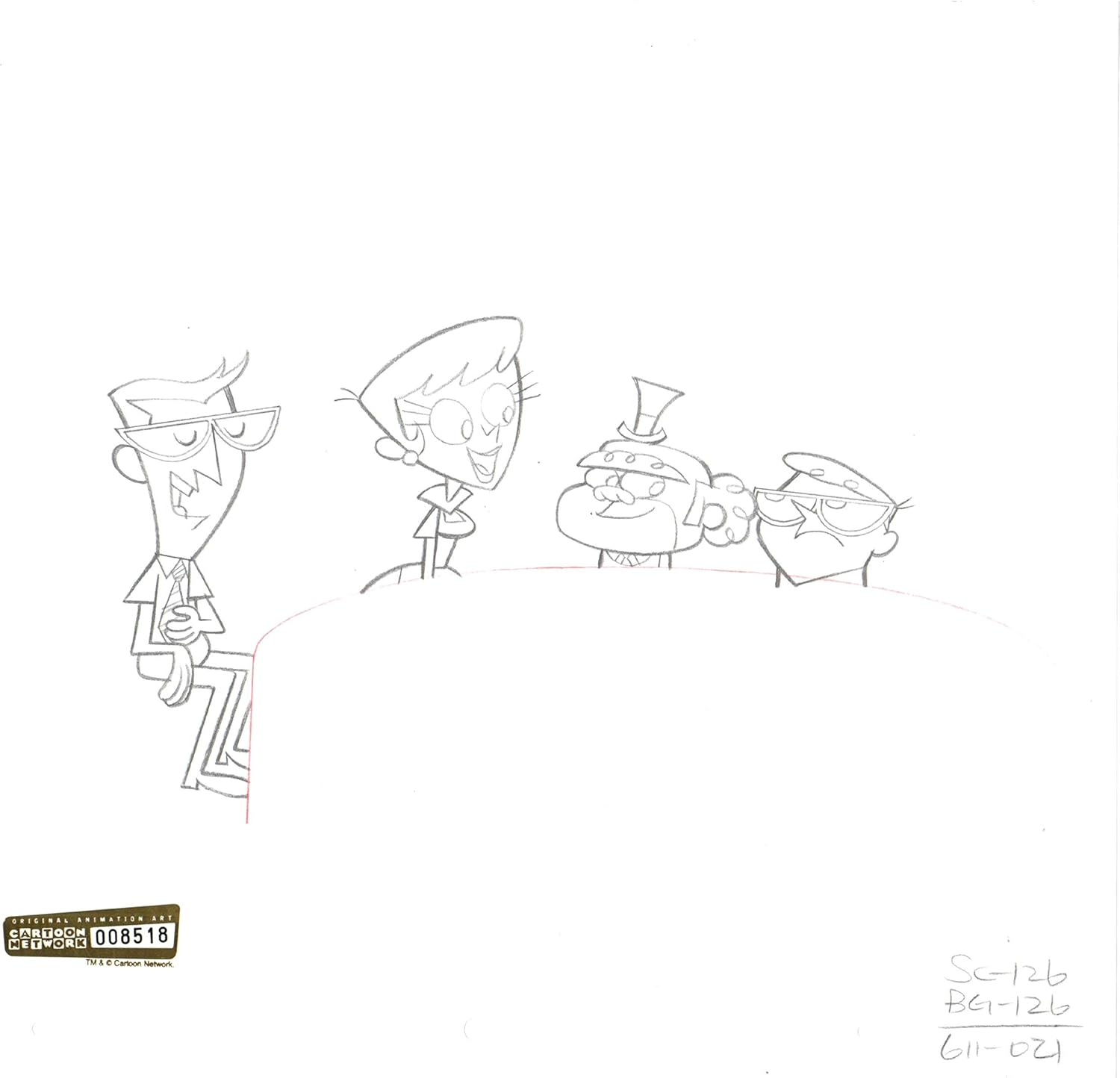 Dexters Lab Production Animation Drawing Cartoon Network Coa Seal