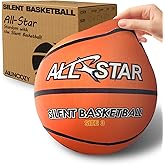 ALLINCOZY Covered Silent Basketball, Fabric Cover Soft Foam Airless Basketball, High Bounce, Noise-Free Training Ball, Gifts Packaging, Safe for Indoor Activities