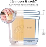 Kilner Kilner Glass Butter Crock 200ml Water Seal Butter Keeper view 4