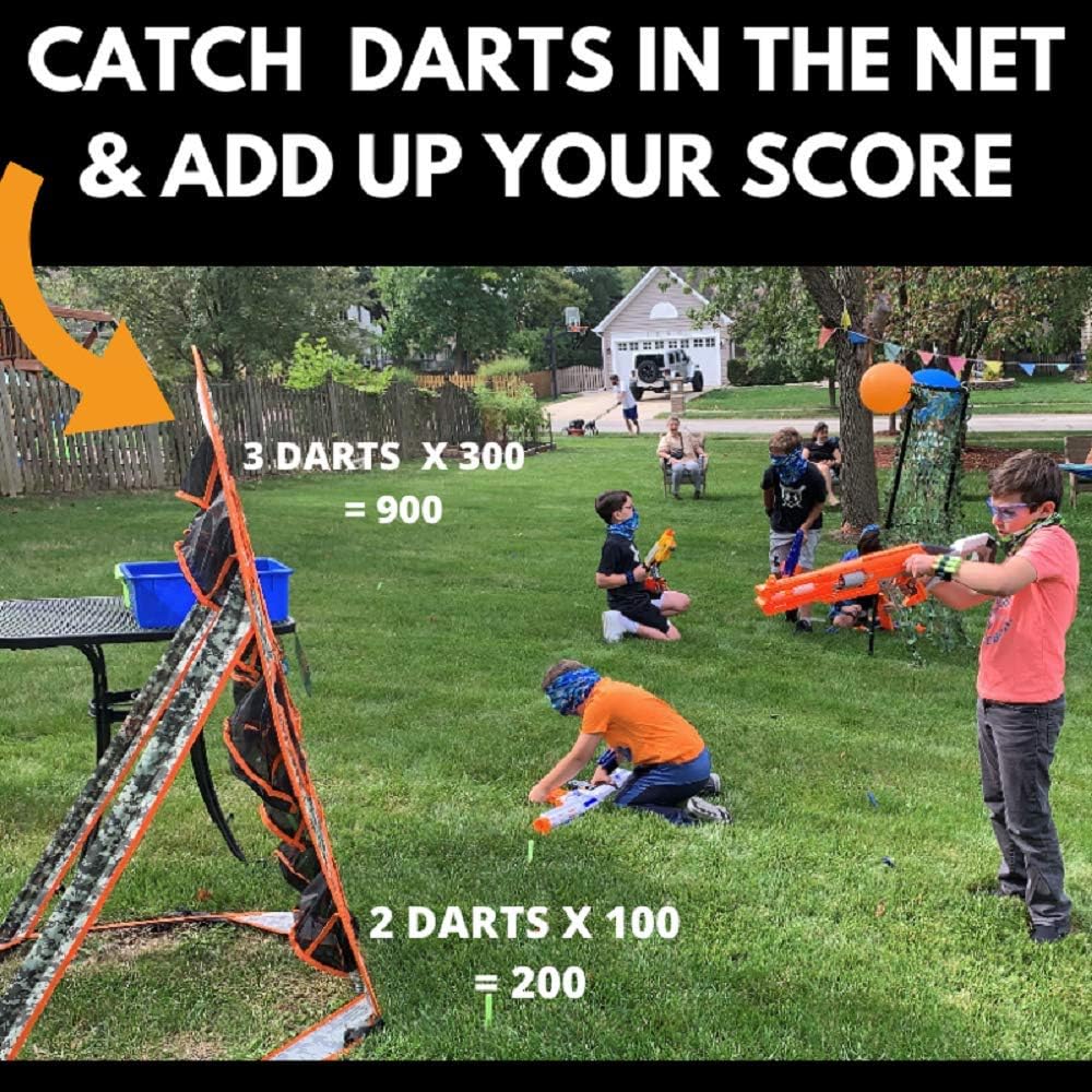 wishery Kids Large Target Compatible with Nerf Guns Mega, Fortnite, Rival, N-Strike Elite Series, Ball Guns. Outdoor Shooting Practice with net. Party, War Games, Gift, Toys for Boys & Girls: Toys & Games
