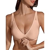 Maywind Jelly Bras for Women Push Up Wireless Deep V Seamless T-Shirt Bra, Jelly Wireless Push Up Bra Comfortable Supportive