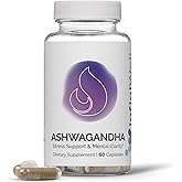 InfiniWell Ashwagandha Supplements - Herbal Supplements with Shoden Ashwagandha Root - Promote Mental Clarity, Hormonal Balance, Daily Relaxation & Muscle Recovery (60 Capsules)