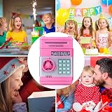 Thedttoy Digital Money Box ATM Pink Piggy Bank 4 Digit Password Safe 3-12 view 7