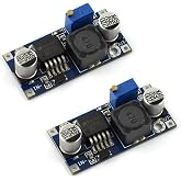 DZS Elec 2PCS LM2596 DC-DC Step Down Variable Volt Regulator Input 3.2V-40V Output 1.25V-35V Adjustable Buck Converter Electronic Voltage Stabilizer Power Supply Module