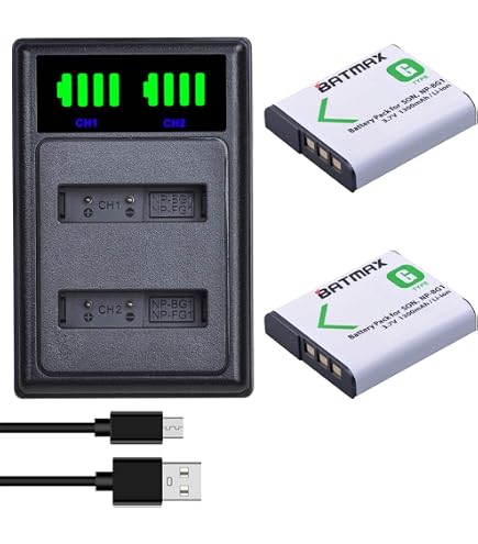 Amazon.com : Battery Charger for Sony Cyber-Shot DSC-HX10, DSC