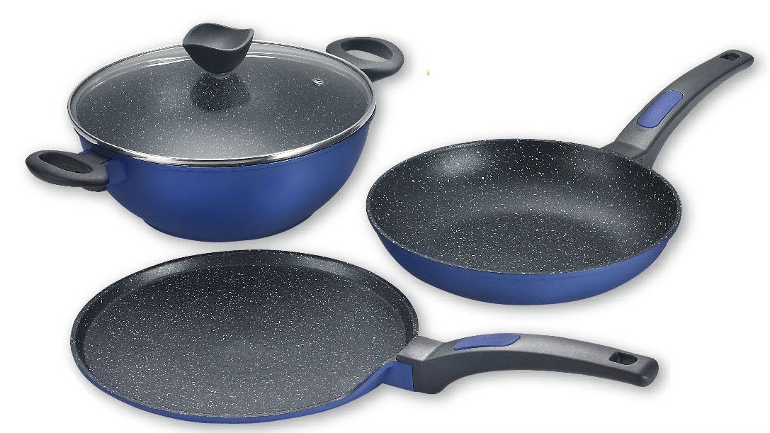 Buy Prestige Die Cast Plus Induction Base NonStick Cookware Set, 3